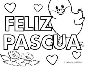 Feliz Pascua Coloring Page 2