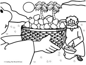 Mana From Heaven Coloring Page