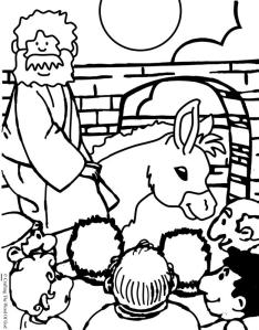 Jesus Enters Jerusalem Coloring Page
